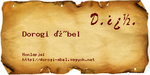 Dorogi Ábel névjegykártya